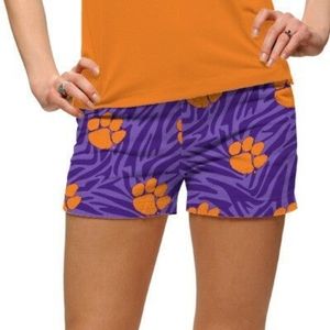 Loudmouth Golf Womens Mini Shorts - Clemson Paw Power™ (new)